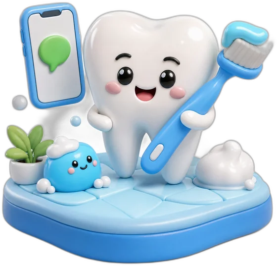 Ilustración del bot para Dentista
