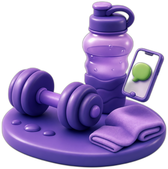 Ilustración del bot para Gimnasio